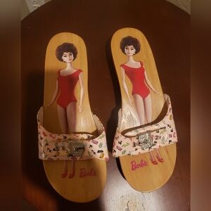 Barbie Graphic Wooden Sandals By Dr. Scholl's